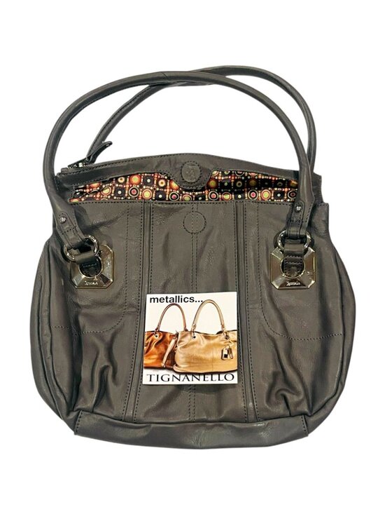 Tignanello Handbags - TIGNANELLO Genuine Leather Gray / Grey Women's Purse - NEW